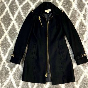 Michael Kors black woman coat